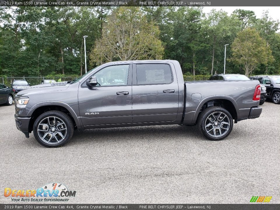 2019 Ram 1500 Laramie Crew Cab 4x4 Granite Crystal Metallic / Black Photo #3