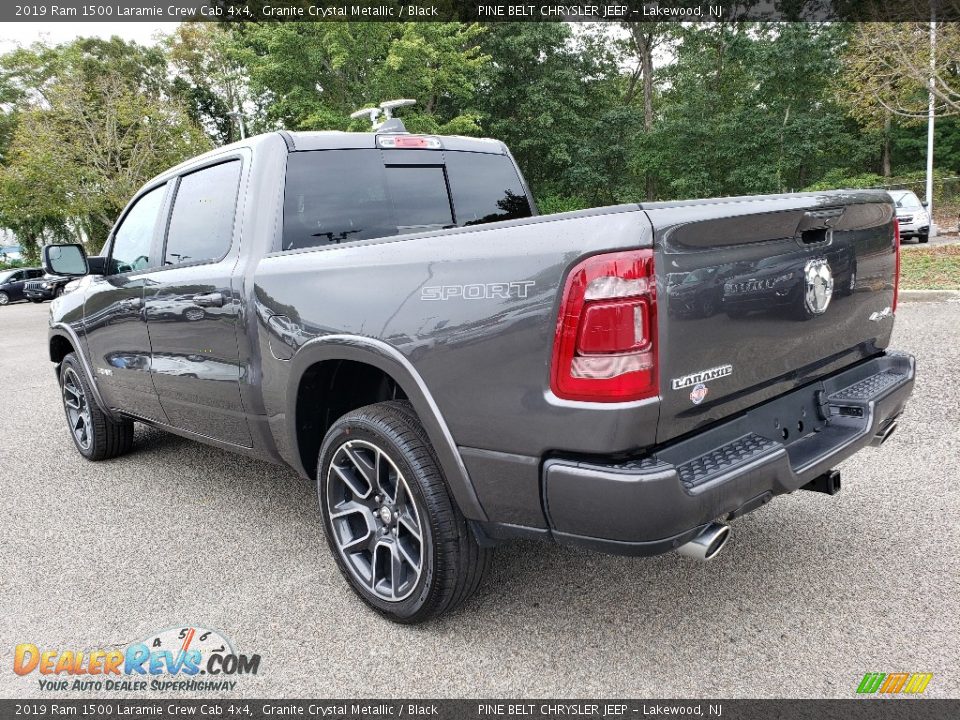 2019 Ram 1500 Laramie Crew Cab 4x4 Granite Crystal Metallic / Black Photo #4
