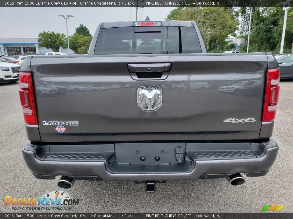 2019 Ram 1500 Laramie Crew Cab 4x4 Granite Crystal Metallic / Black Photo #5