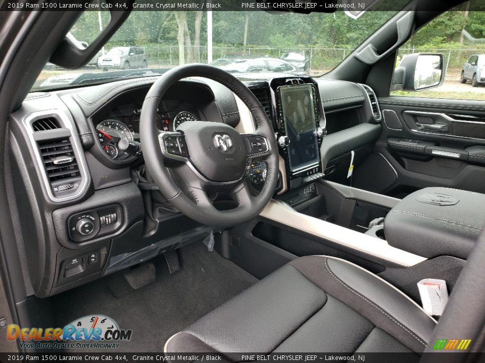 2019 Ram 1500 Laramie Crew Cab 4x4 Granite Crystal Metallic / Black Photo #7