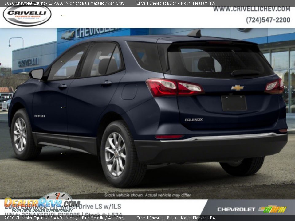 2020 Chevrolet Equinox LS AWD Midnight Blue Metallic / Ash Gray Photo #6