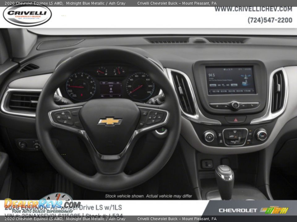 2020 Chevrolet Equinox LS AWD Midnight Blue Metallic / Ash Gray Photo #9