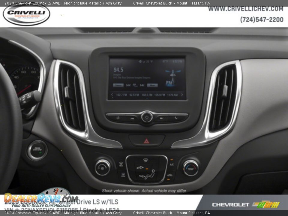 2020 Chevrolet Equinox LS AWD Midnight Blue Metallic / Ash Gray Photo #12