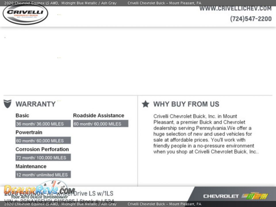 2020 Chevrolet Equinox LS AWD Midnight Blue Metallic / Ash Gray Photo #17