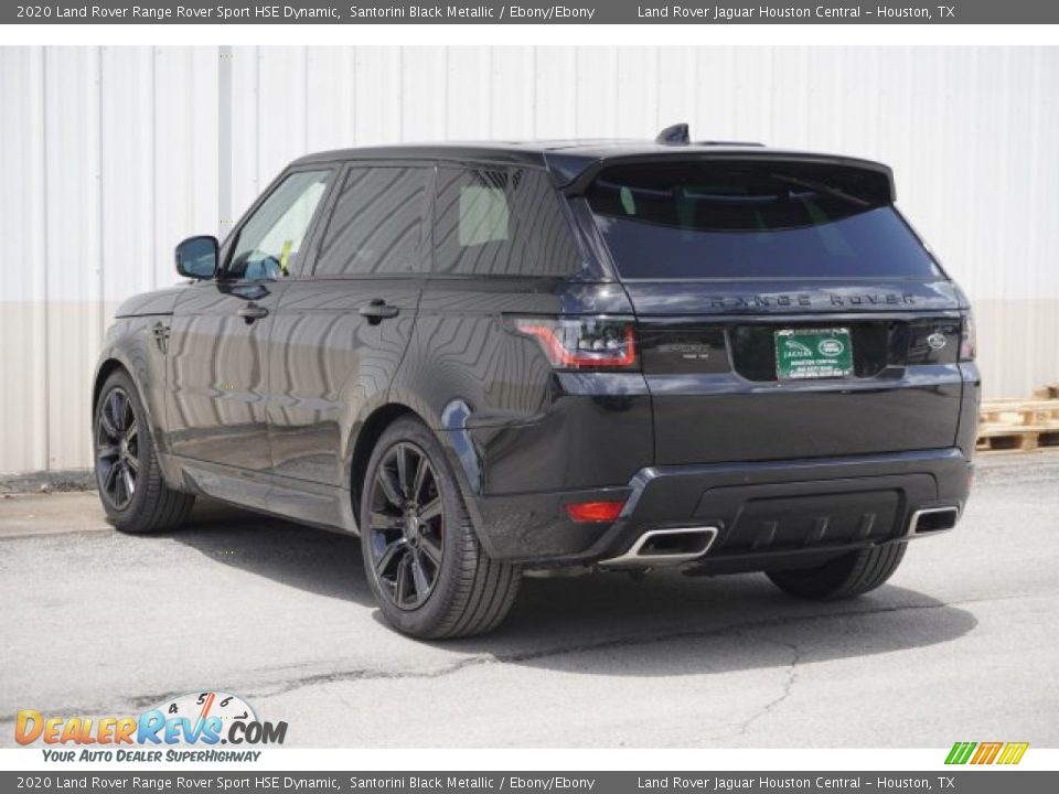 2020 Land Rover Range Rover Sport HSE Dynamic Santorini Black Metallic / Ebony/Ebony Photo #7
