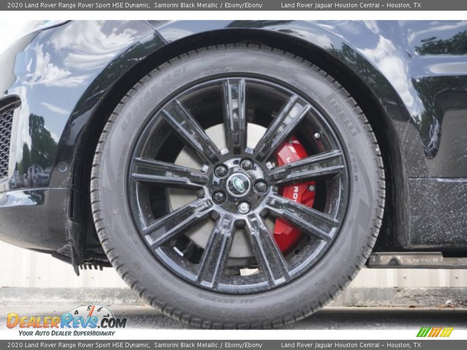 2020 Land Rover Range Rover Sport HSE Dynamic Santorini Black Metallic / Ebony/Ebony Photo #8