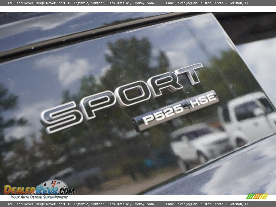2020 Land Rover Range Rover Sport HSE Dynamic Santorini Black Metallic / Ebony/Ebony Photo #10