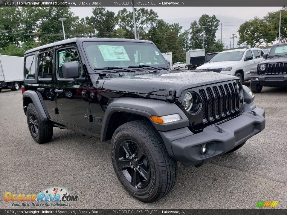 Front 3/4 View of 2020 Jeep Wrangler Unlimited Sport 4x4 Photo #1