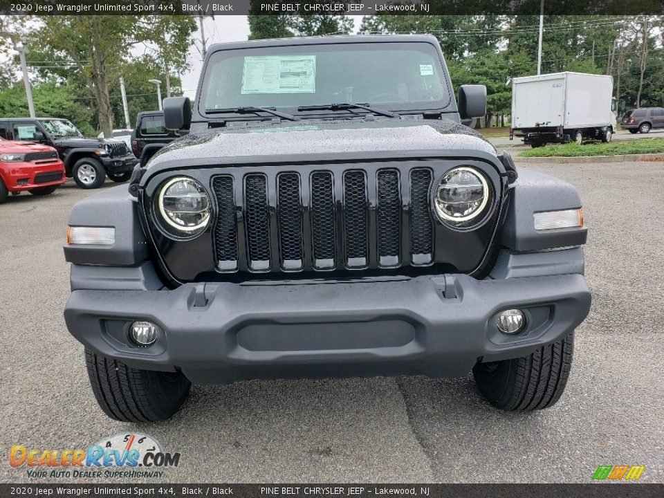 2020 Jeep Wrangler Unlimited Sport 4x4 Black / Black Photo #2