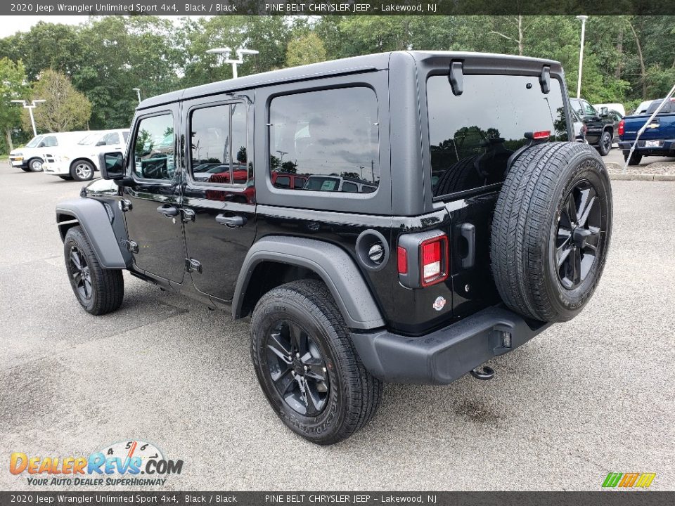 2020 Jeep Wrangler Unlimited Sport 4x4 Black / Black Photo #4
