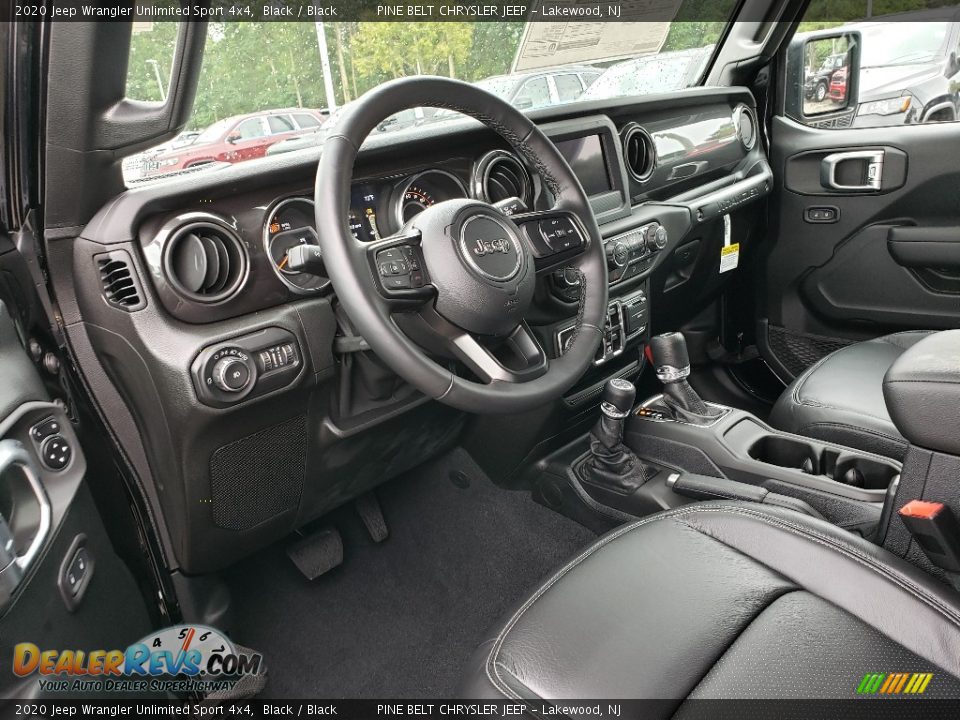 Black Interior - 2020 Jeep Wrangler Unlimited Sport 4x4 Photo #7