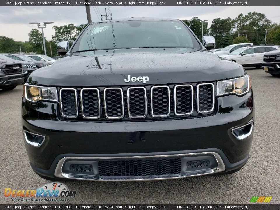 2020 Jeep Grand Cherokee Limited 4x4 Diamond Black Crystal Pearl / Light Frost Beige/Black Photo #2