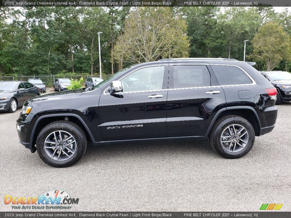 2020 Jeep Grand Cherokee Limited 4x4 Diamond Black Crystal Pearl / Light Frost Beige/Black Photo #3