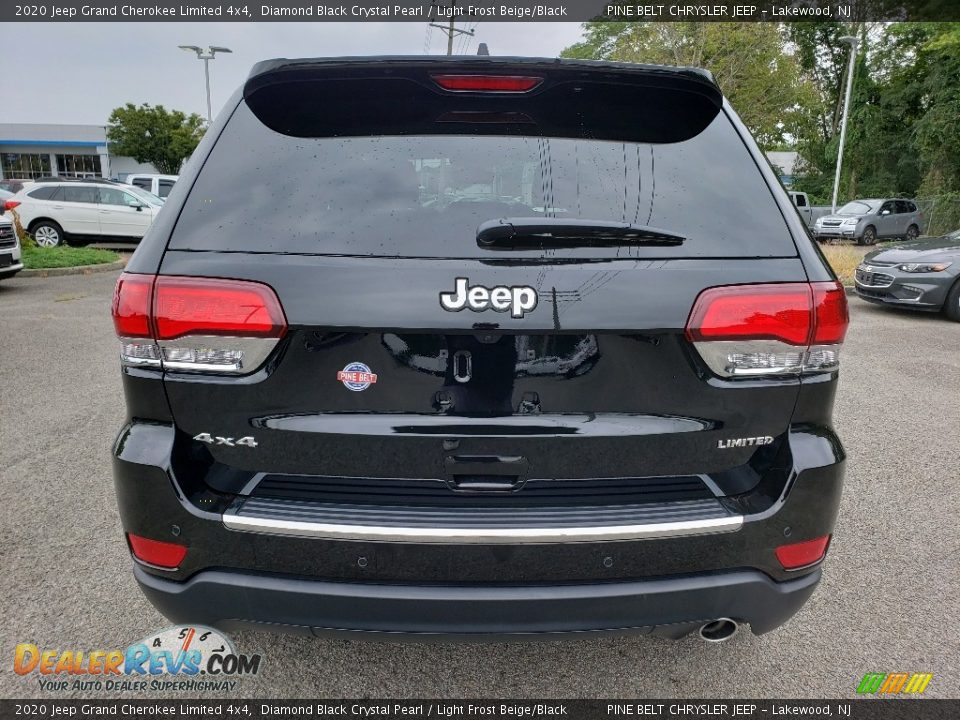 2020 Jeep Grand Cherokee Limited 4x4 Diamond Black Crystal Pearl / Light Frost Beige/Black Photo #5