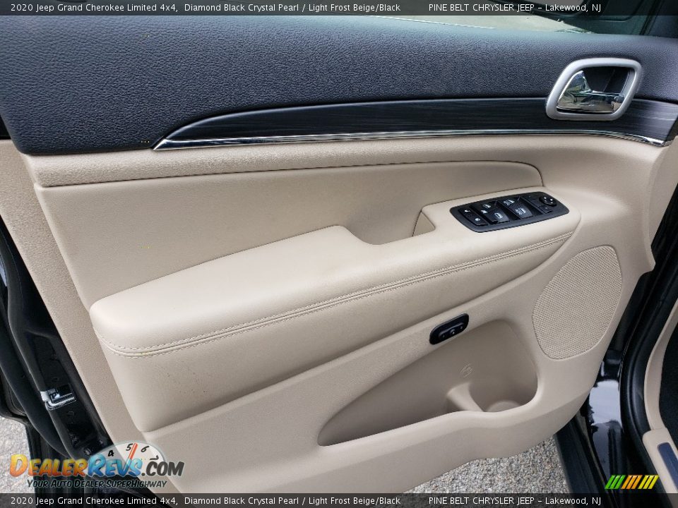 2020 Jeep Grand Cherokee Limited 4x4 Diamond Black Crystal Pearl / Light Frost Beige/Black Photo #8