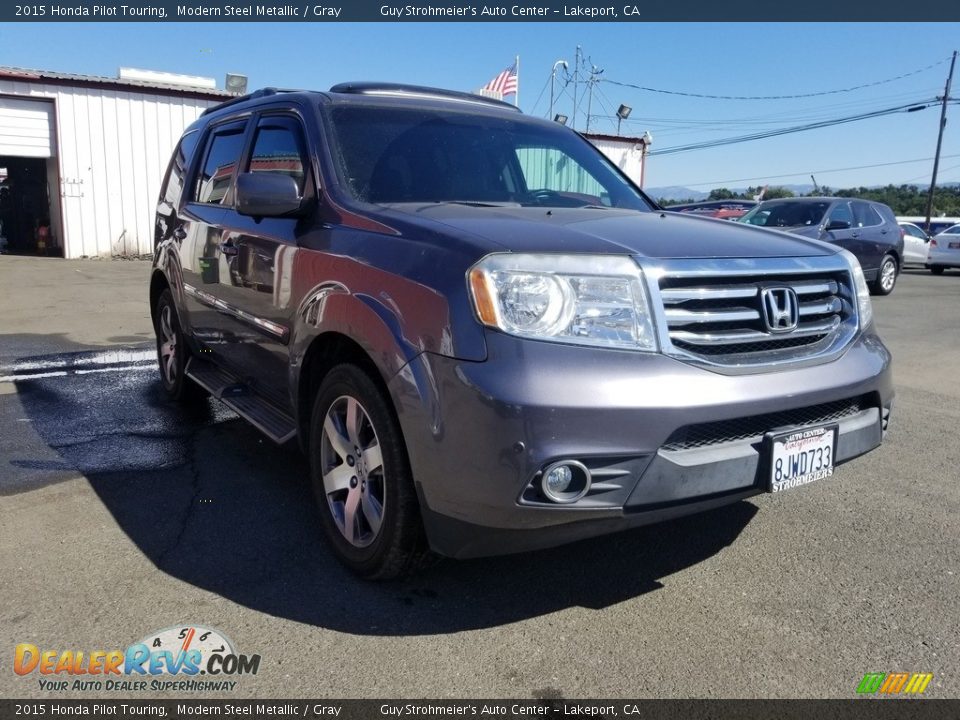 2015 Honda Pilot Touring Modern Steel Metallic / Gray Photo #1