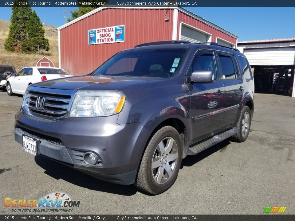 2015 Honda Pilot Touring Modern Steel Metallic / Gray Photo #2