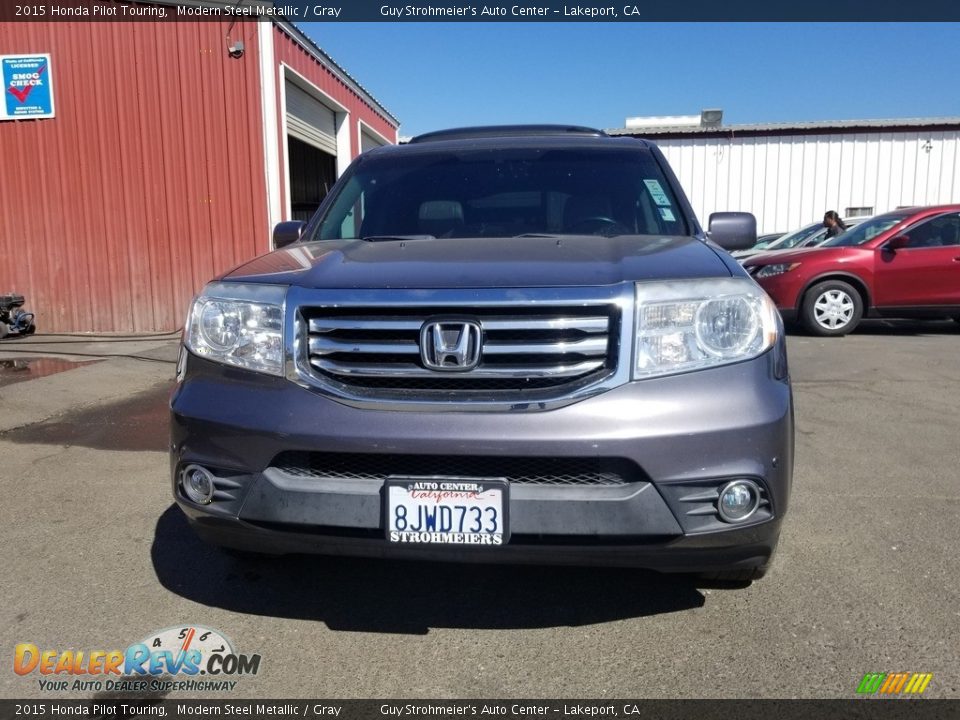2015 Honda Pilot Touring Modern Steel Metallic / Gray Photo #3