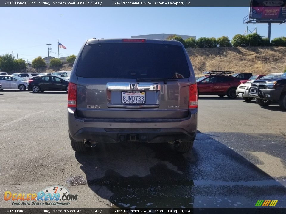 2015 Honda Pilot Touring Modern Steel Metallic / Gray Photo #4