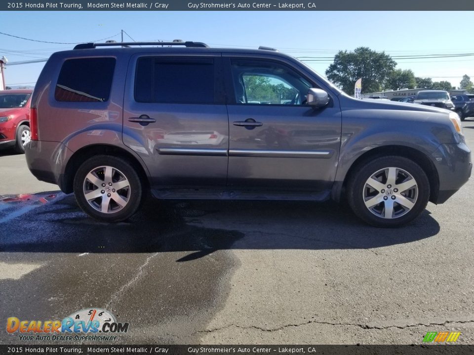 2015 Honda Pilot Touring Modern Steel Metallic / Gray Photo #6