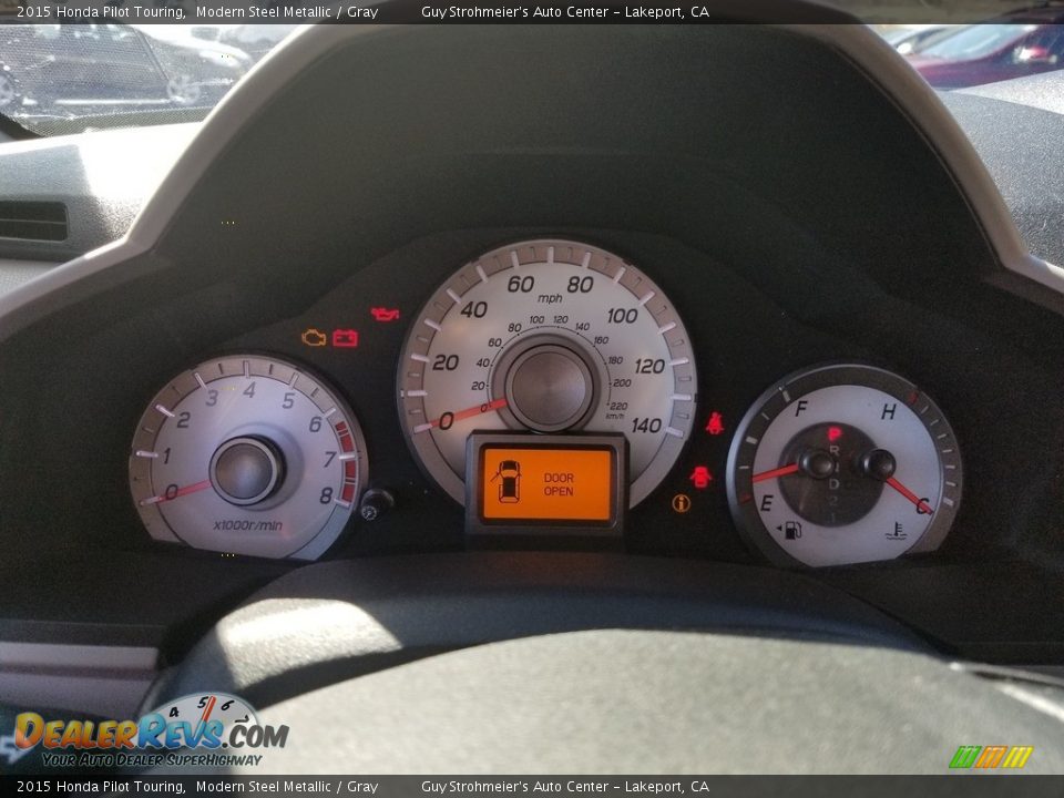2015 Honda Pilot Touring Modern Steel Metallic / Gray Photo #11