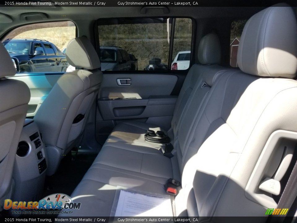 2015 Honda Pilot Touring Modern Steel Metallic / Gray Photo #14