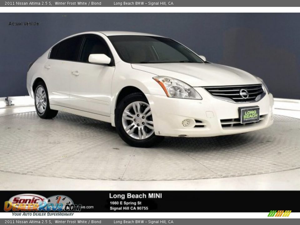 2011 Nissan Altima 2.5 S Winter Frost White / Blond Photo #1
