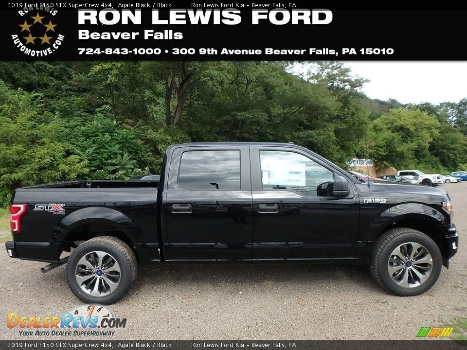 2019 Ford F150 STX SuperCrew 4x4 Agate Black / Black Photo #1