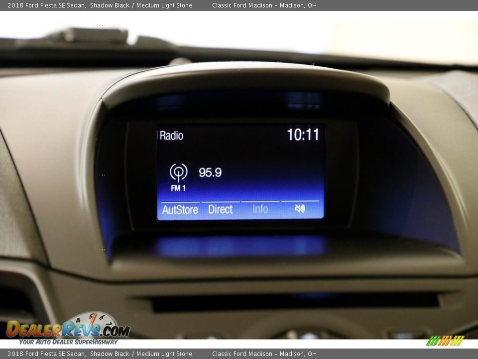 2018 Ford Fiesta SE Sedan Shadow Black / Medium Light Stone Photo #10