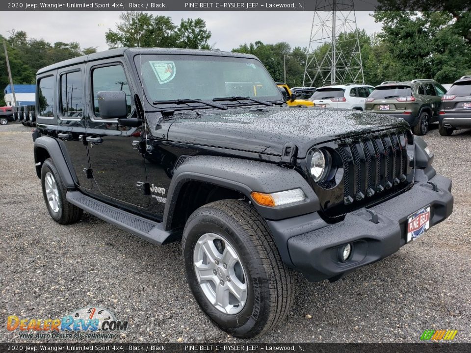 2020 Jeep Wrangler Unlimited Sport 4x4 Black / Black Photo #1