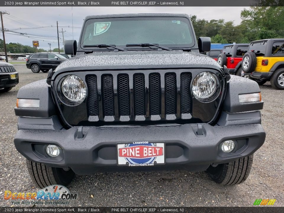 2020 Jeep Wrangler Unlimited Sport 4x4 Black / Black Photo #2