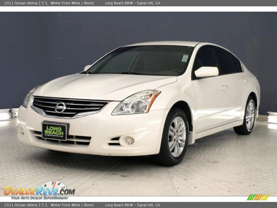 2011 Nissan Altima 2.5 S Winter Frost White / Blond Photo #12