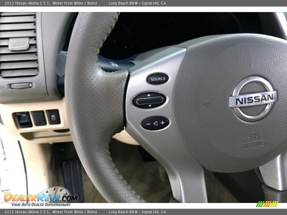 2011 Nissan Altima 2.5 S Winter Frost White / Blond Photo #13