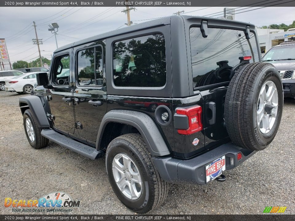 2020 Jeep Wrangler Unlimited Sport 4x4 Black / Black Photo #4