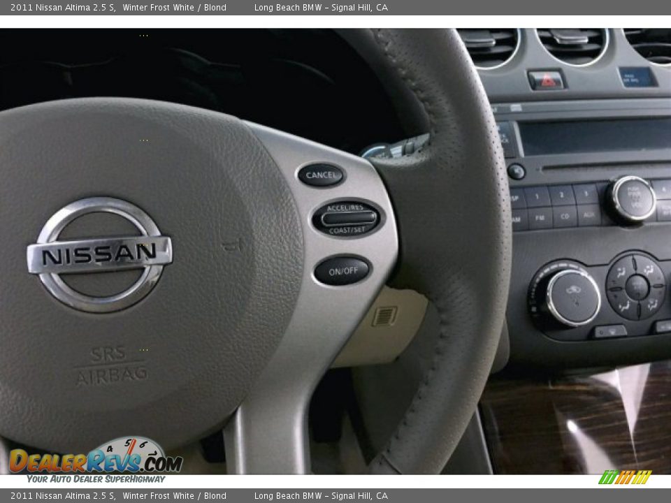2011 Nissan Altima 2.5 S Winter Frost White / Blond Photo #14