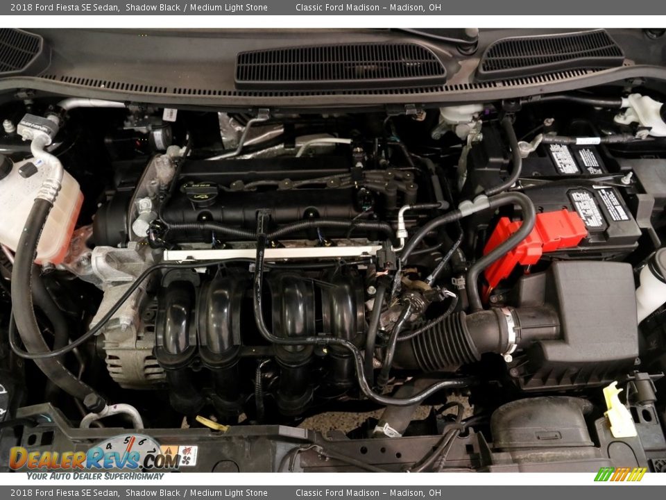 2018 Ford Fiesta SE Sedan Shadow Black / Medium Light Stone Photo #18