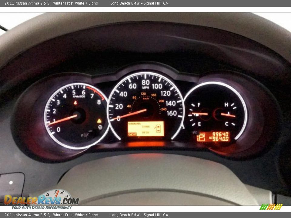 2011 Nissan Altima 2.5 S Winter Frost White / Blond Photo #15