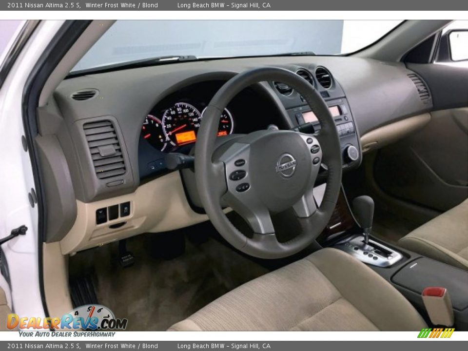 2011 Nissan Altima 2.5 S Winter Frost White / Blond Photo #16
