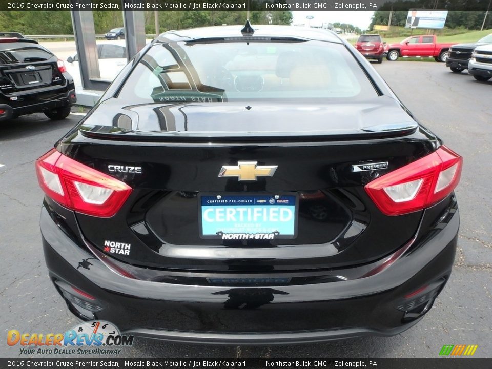2016 Chevrolet Cruze Premier Sedan Mosaic Black Metallic / Jet Black/Kalahari Photo #10