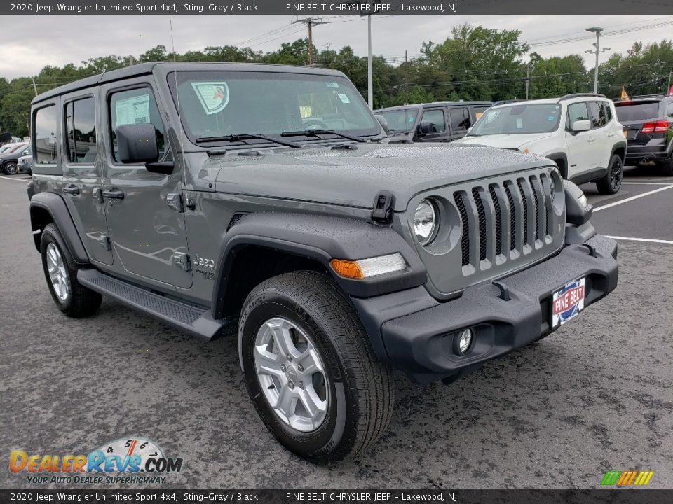 2020 Jeep Wrangler Unlimited Sport 4x4 Sting-Gray / Black Photo #1