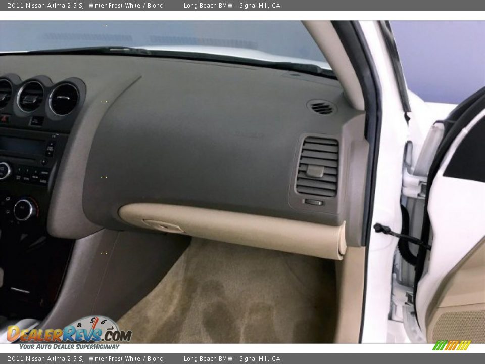 2011 Nissan Altima 2.5 S Winter Frost White / Blond Photo #23