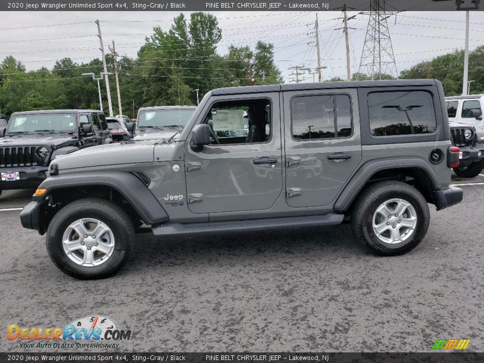 2020 Jeep Wrangler Unlimited Sport 4x4 Sting-Gray / Black Photo #3