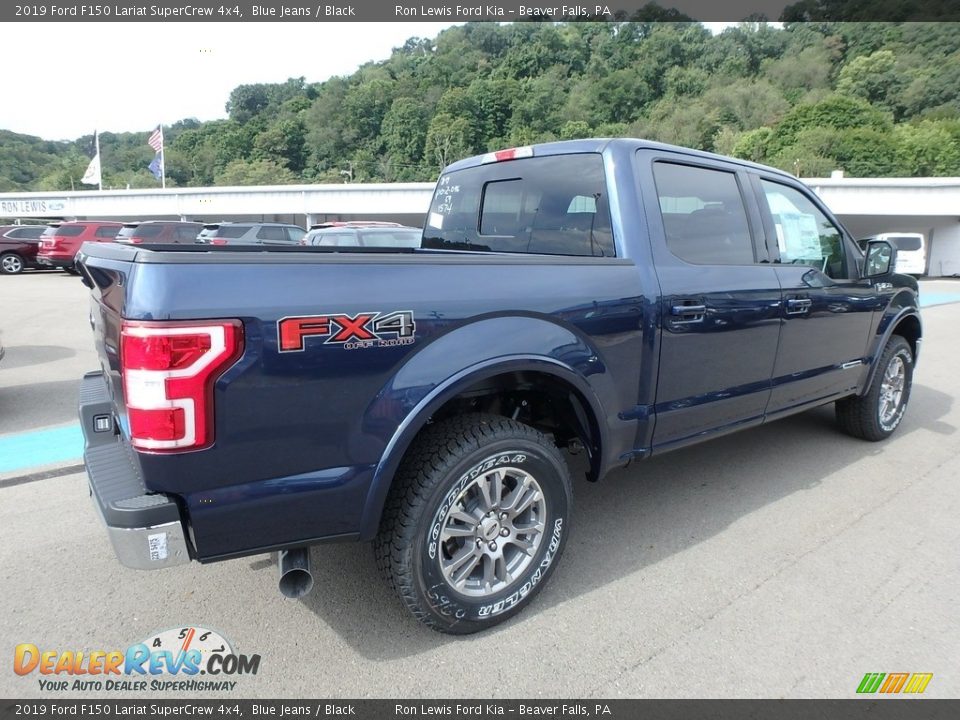 2019 Ford F150 Lariat SuperCrew 4x4 Blue Jeans / Black Photo #2