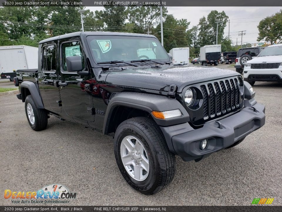 2020 Jeep Gladiator Sport 4x4 Black / Black Photo #1