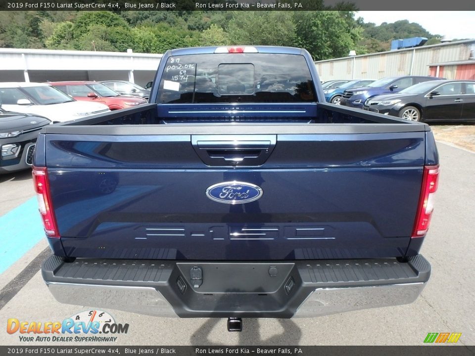 2019 Ford F150 Lariat SuperCrew 4x4 Blue Jeans / Black Photo #3