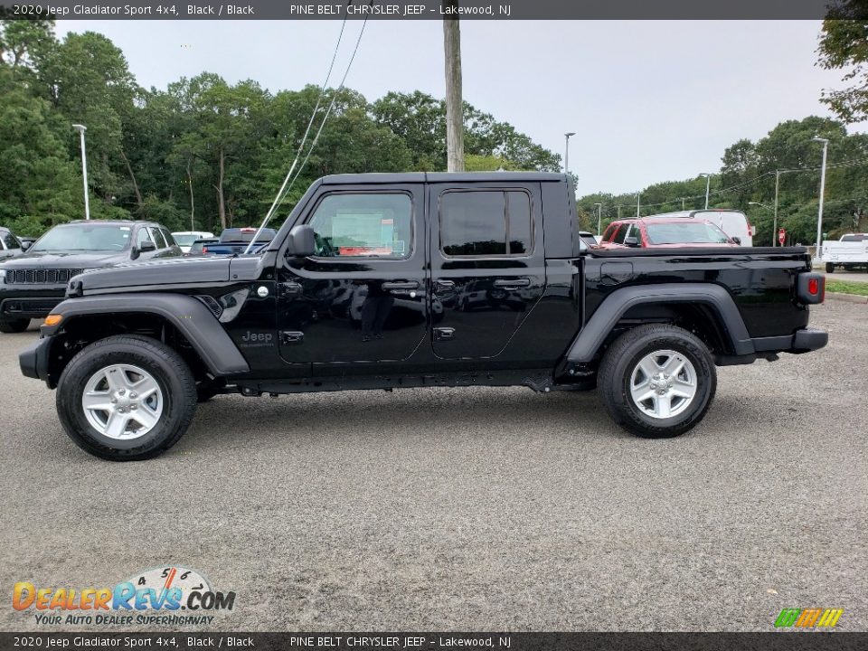 2020 Jeep Gladiator Sport 4x4 Black / Black Photo #3