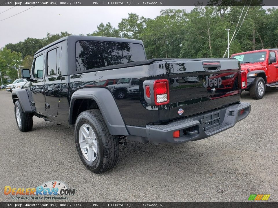 2020 Jeep Gladiator Sport 4x4 Black / Black Photo #4