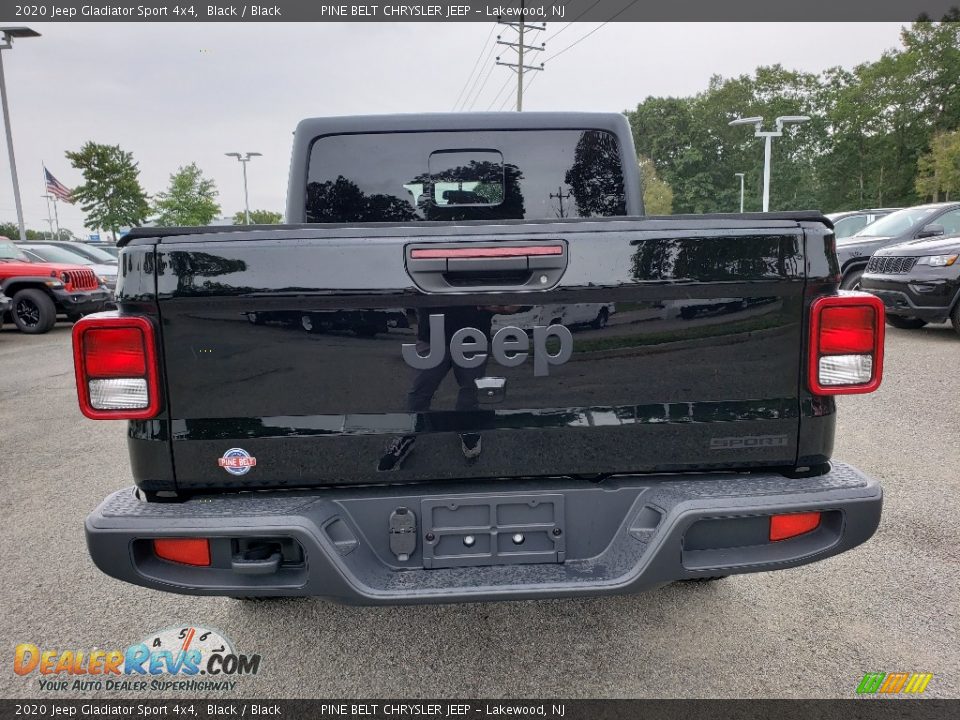 2020 Jeep Gladiator Sport 4x4 Black / Black Photo #5