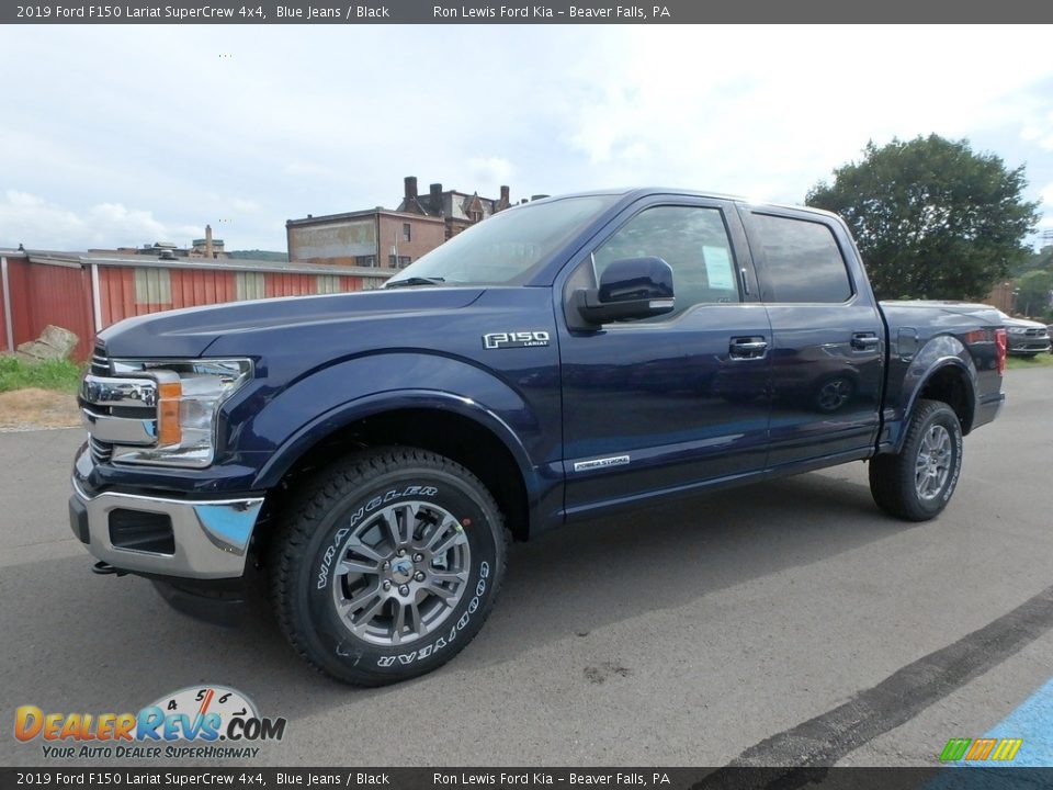 2019 Ford F150 Lariat SuperCrew 4x4 Blue Jeans / Black Photo #6