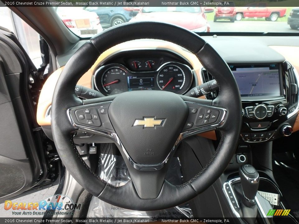 2016 Chevrolet Cruze Premier Sedan Mosaic Black Metallic / Jet Black/Kalahari Photo #23